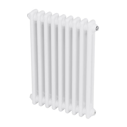 Baridi DH366 Horizontal Traditional 2 Column Radiator 600 x 427mm - White | Steel | Horizontal traditional two column radiator delivers a BTU output