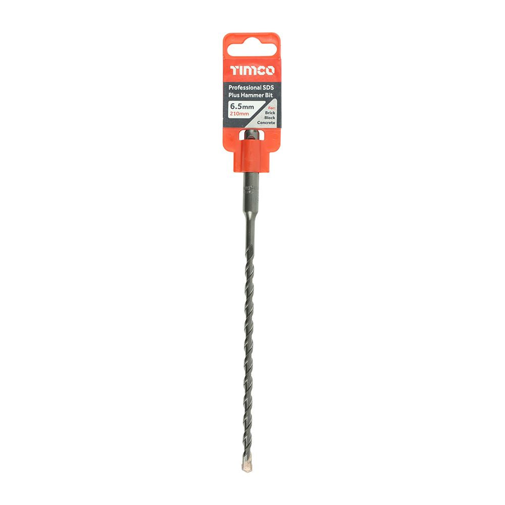 TIMCO Pro SDS Plus Hammer Bits 6.5 x 210 Pack 1