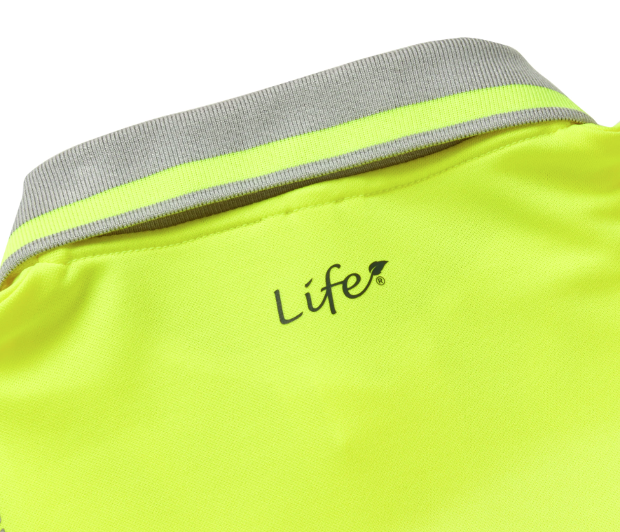 Pulsar Hi Vis Long Sleeve Polo Shirt Yellow High Visibility Workwear
