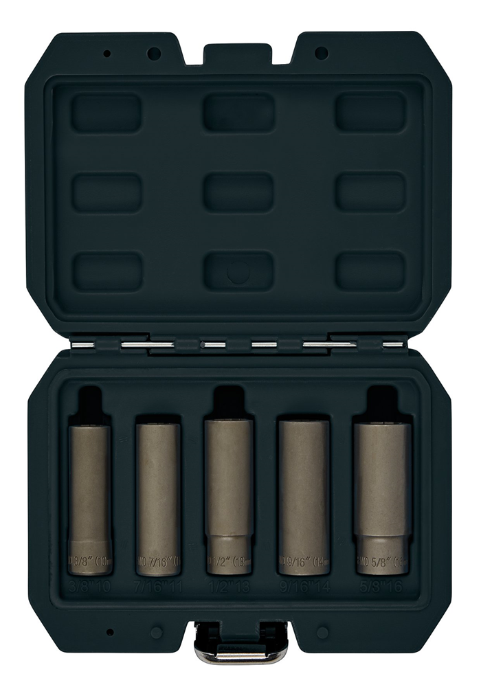 Draper 5PC WHEEL NUT DOUBLE SOCKETS Wheel Nut Double Socket Set, 3/8" Sq. Dr. (5 Piece)