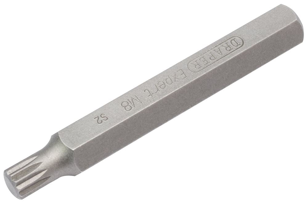 Draper M8 XZN BIT 10MM HEX X 75MM 33346 Spare 10mm Hex. Insert Bits For Mechanic's Bit Sets