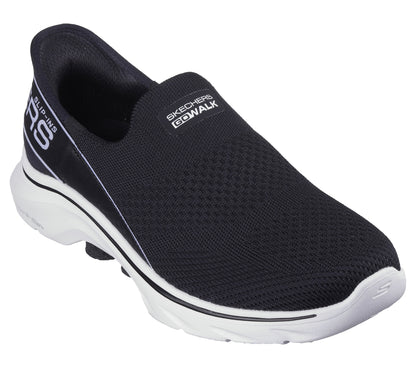 Skechers Slip-ins - Go Walk 7 Womens Shoe | Black/White | sz 5