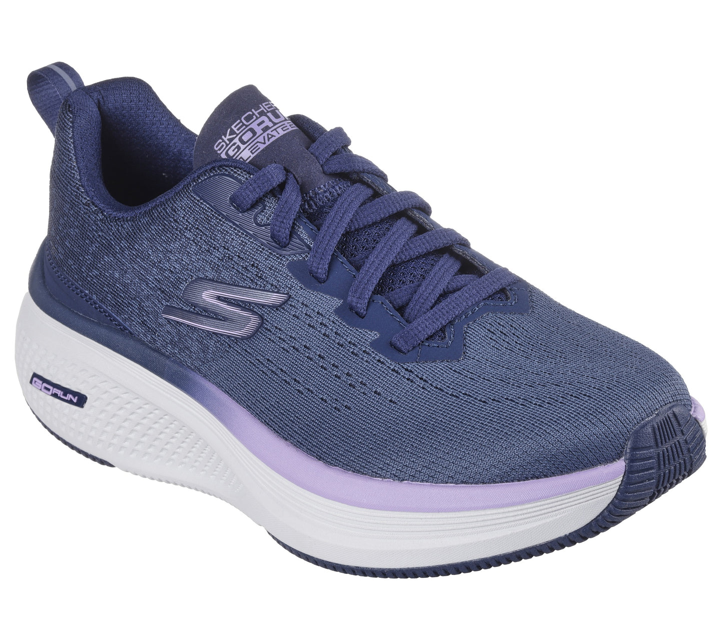 Skechers Go Run Elevate 2.0 Womens Shoe | Navy/Lilac | sz 4