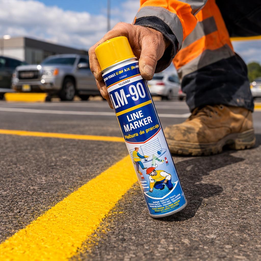 Action Can LM-90 Line Marking Spray Paint 750ml Aerosol Quick Dry