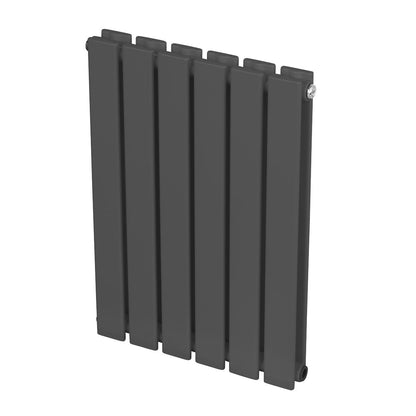 Baridi DH338 Horizontal Radiator Contemporary Double Flat Panel Design 420 x 600mm - Anthracite | Steel | Horizontal flat panel design delivers a BTU