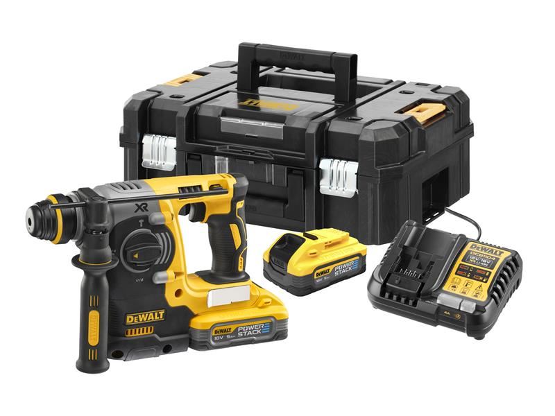 DeWalt DCH273H2T XR Brushless SDS Plus 3 Mode Hammer 18V 2 x POWERSTACK 5.0Ah Li-ion