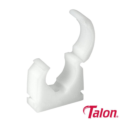TIMCO Single Hinged Clip - White 22mm White Pack 100
