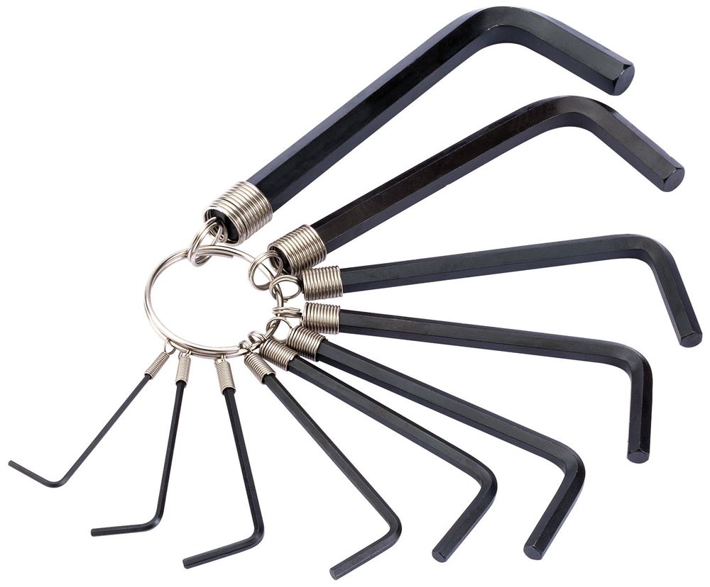 Draper MM HEX KEY SET ON RING 10PC 33655 Metric Hexagon Key Set (10 Piece)