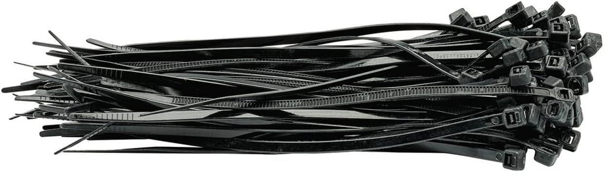 Draper 3.6X150MM CABLE TIE 100 BLACK 70391 Cable Ties (Pack of 100)