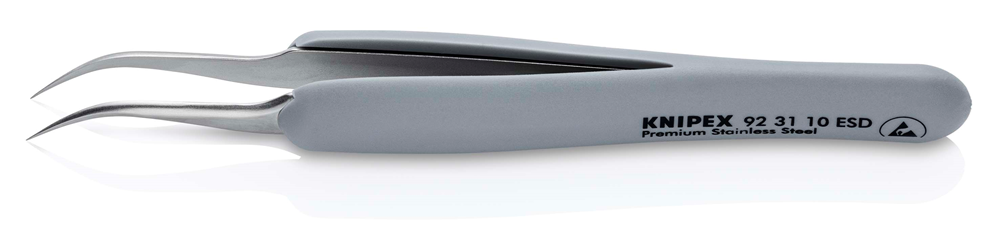 Draper RUBBER TWEEZERS ESD S/STEEL 13224 13224 ESD Precision Tweezers with rubber handles ESD