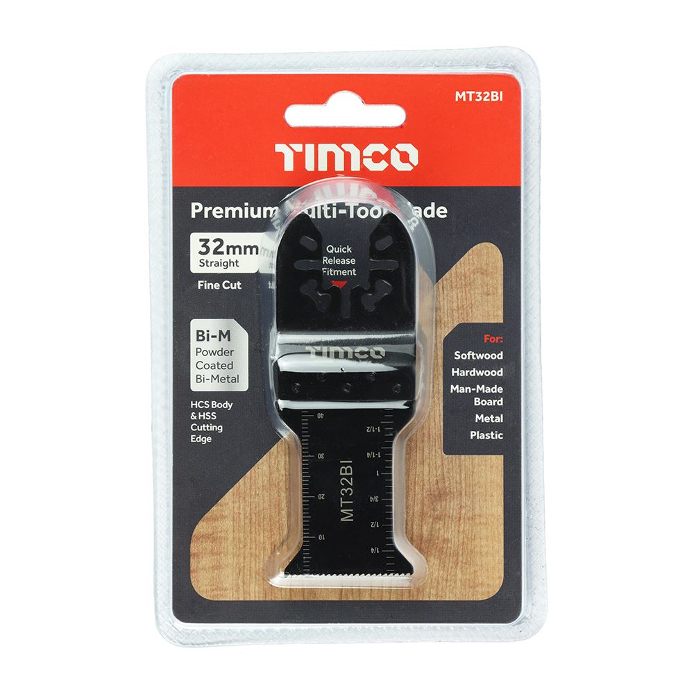 TIMCO Premium MTool Blade Straight 32mm Pack 1