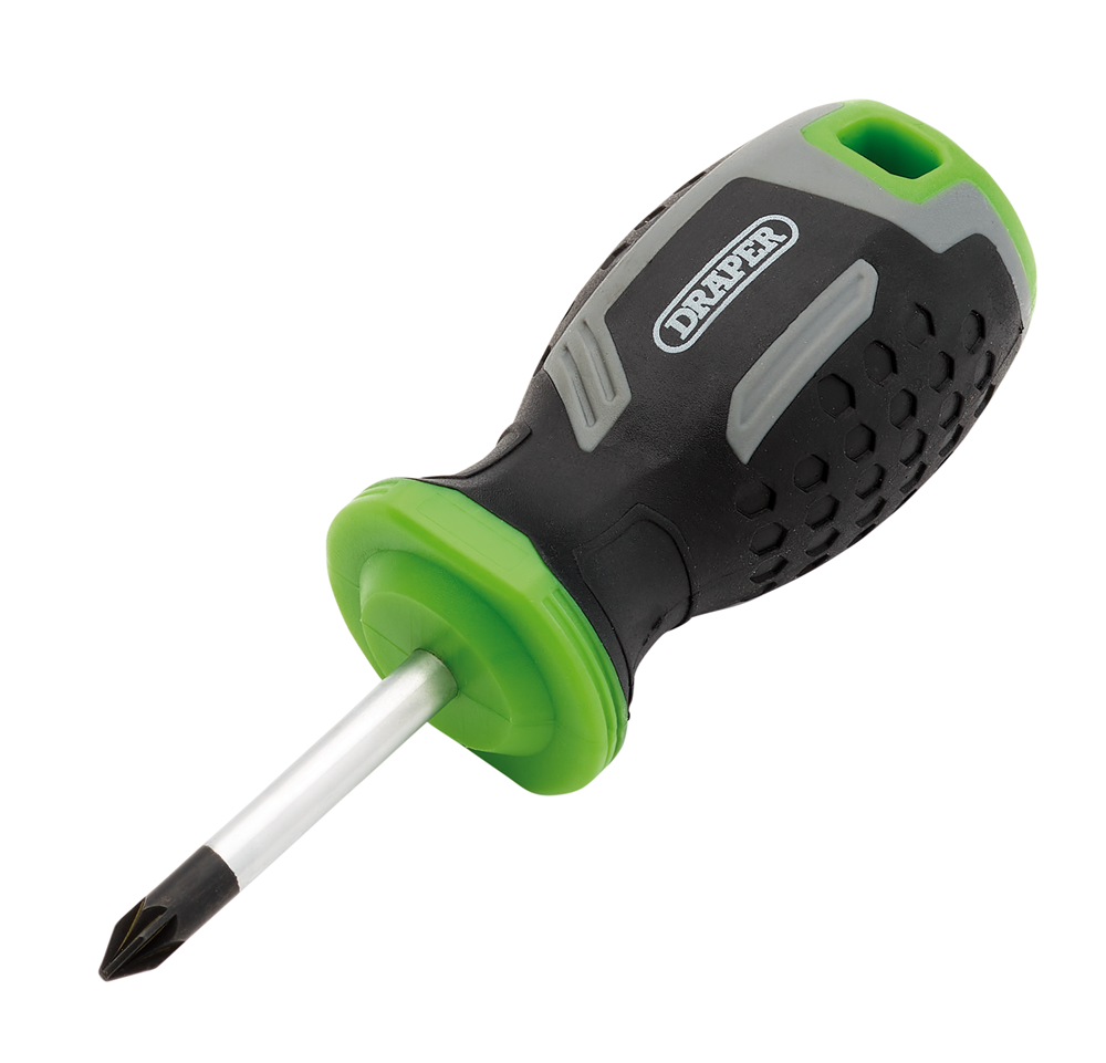 Draper PZ1X38MM POZI SCREWDRIVER Pozi Soft Grip Screwdrivers