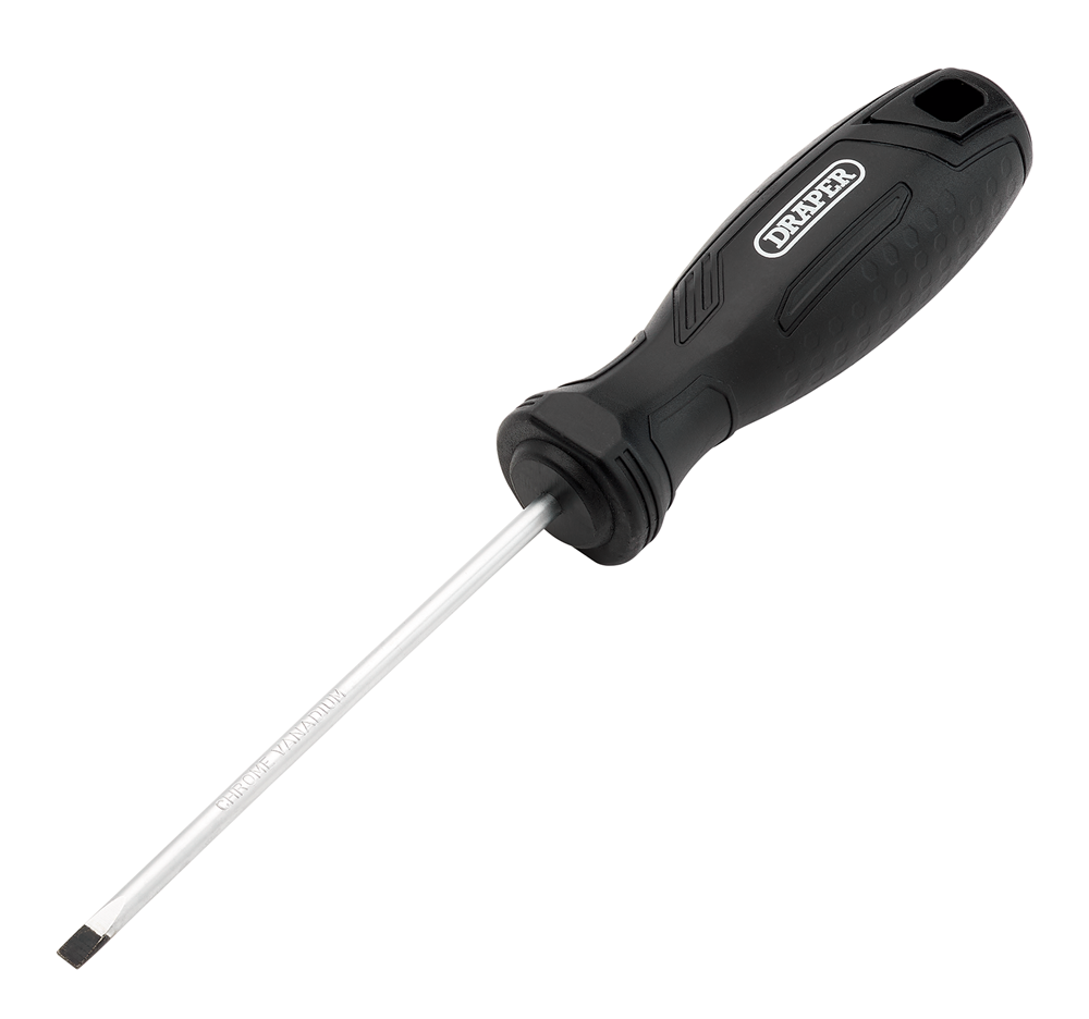 Draper SL4X100MM SLOTTED PARALLEL SCR Slotted Hard Grip Screwdrivers