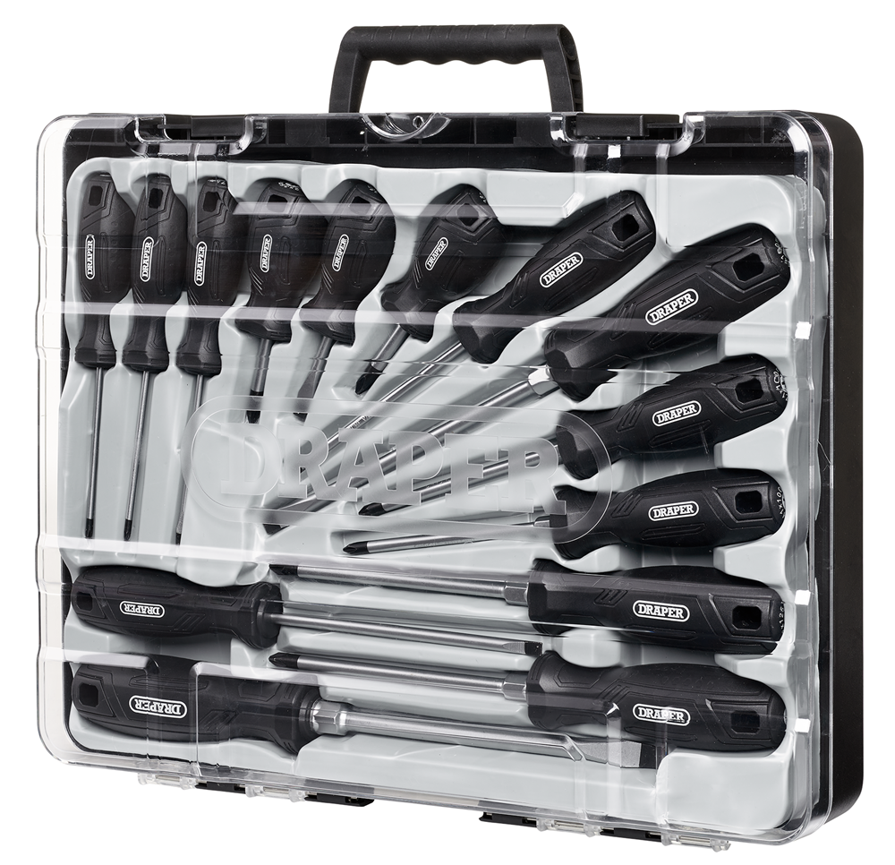 Draper SET 5 - 14PC SET - REGULAR (L) Hard Grip Screwdriver Set (14 Piece)