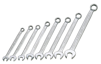 Draper 8-17MM COMBI-SPANNER SET 13710 Long Metric Combination Spanner Set (8 Piece)