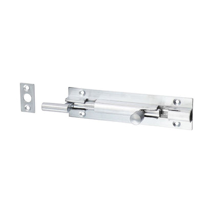 TIMCO Nkd. Barrel Bolt Sat. Chrome 100 x 25mm Pack 1