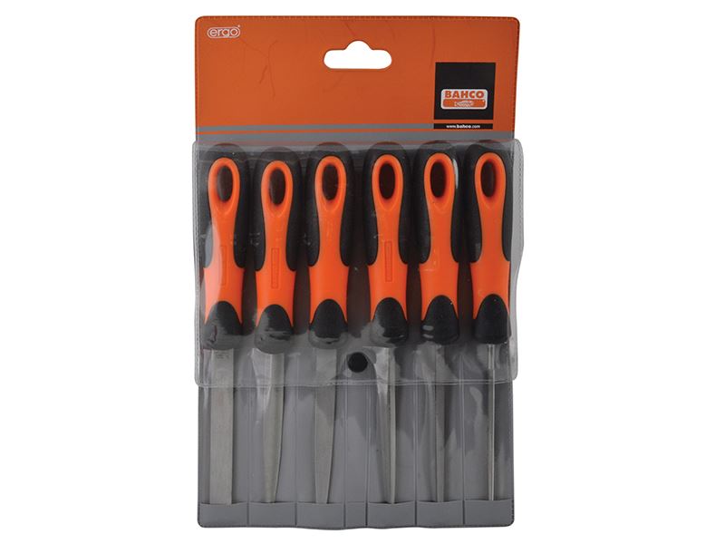 Bahco 1-476-04-3-2 1-476 ERGO™ File Set 6 Piece 100mm (4in)