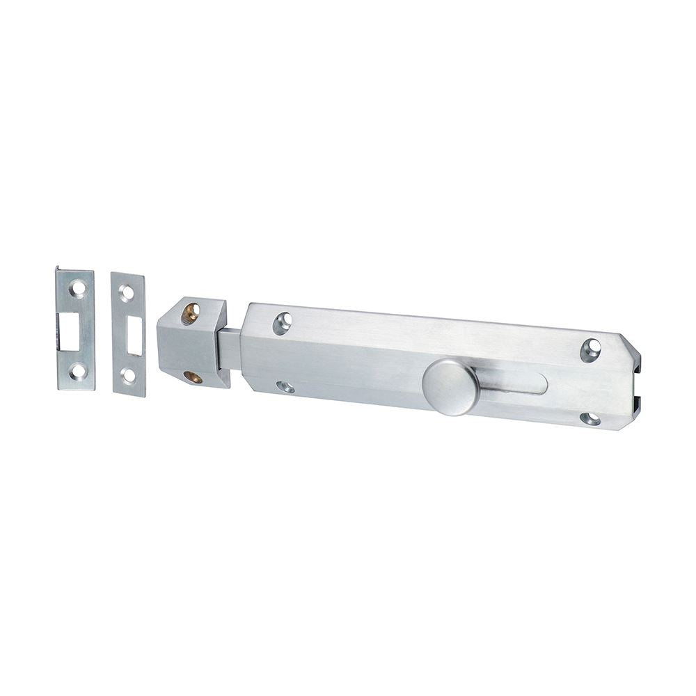 TIMCO Architectural Bolt Sat. Chrome 150 x 35mm Pack 1