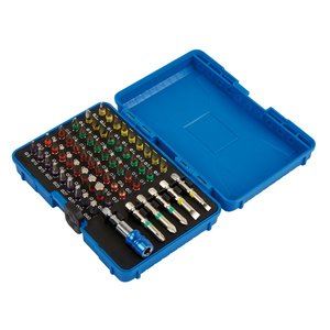 82405 Draper Expert Expert Coloured Screwdriver Bit Set (60 Piece) CMBH60 Bit Sets and Holders Professional Trade DIY Workshop Garage Use