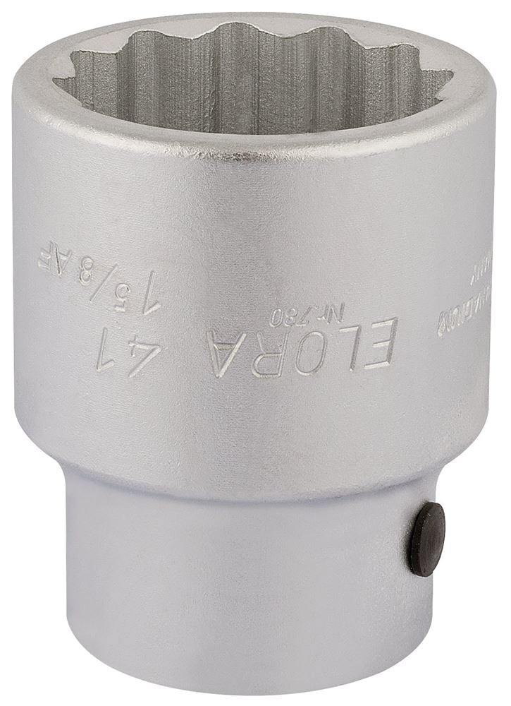 67484 Elora Elora Bi-Hexagon Socket, 1 Sq. Dr., 41mm 780-41 1 Sockets Professional Trade DIY Workshop Garage Use
