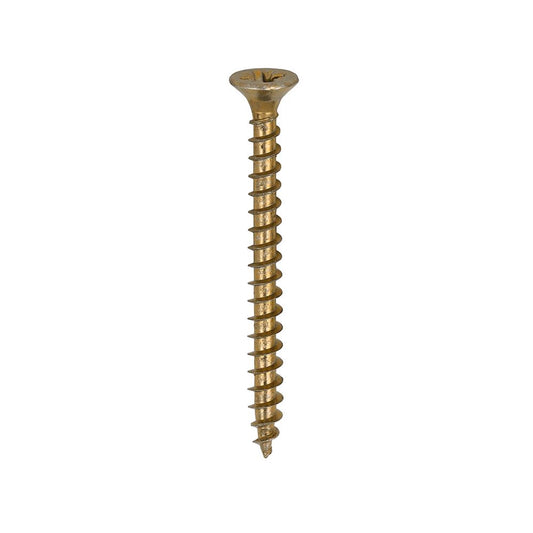 TIMCO Solo Woodscrew PZ2 CSK ZYP 4.0 x 45 Gold Pack 200