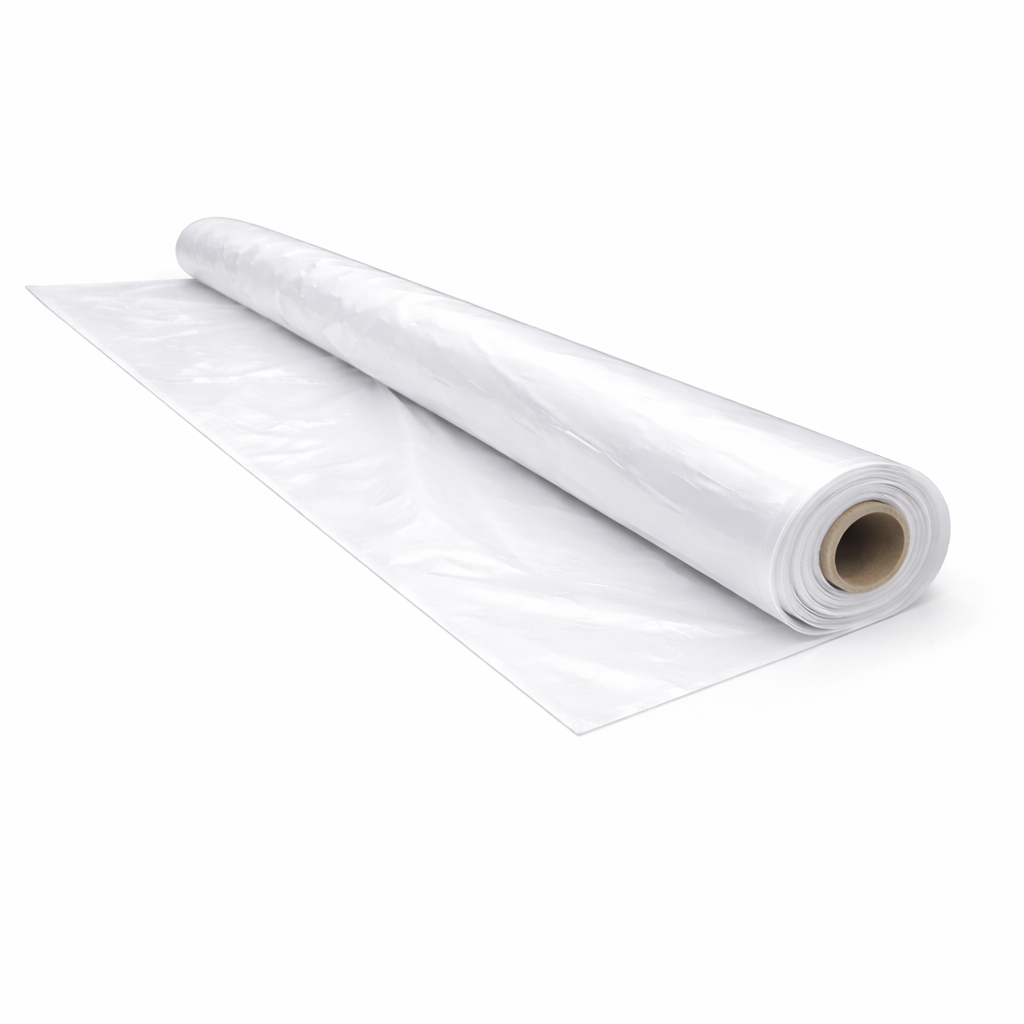Yuzet Economy 40MU Temporary Protective Sheeting 4m x 25m TPS Clear dust sheet barrier Visqueen
