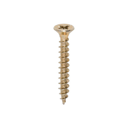 TIMCO Solo Woodscrew PZ2 CSK ZYP 4.5 x 35 Gold Pack 200