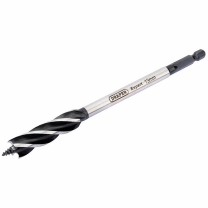Draper 4 FLUTED AUGER BIT 13MM 35093 4 Fluted Auger Bits, 165mm