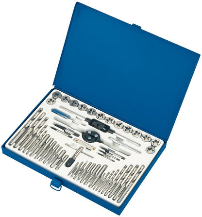 Draper TAP & DIE SET 3-12MM-1/4-1/2 79204 79204 Combination Tap and Die Set - Metric, UNF and BSP (52 Piece)