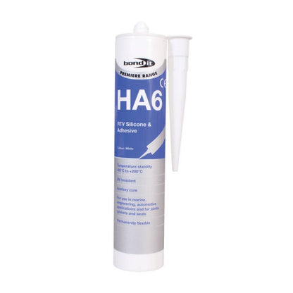 Bond It HA6 Marine Grade Aquarium Silicone Sealant 310ml – All Colours for Fish Tanks, Vivariums, Terrariums and Marine Sealing