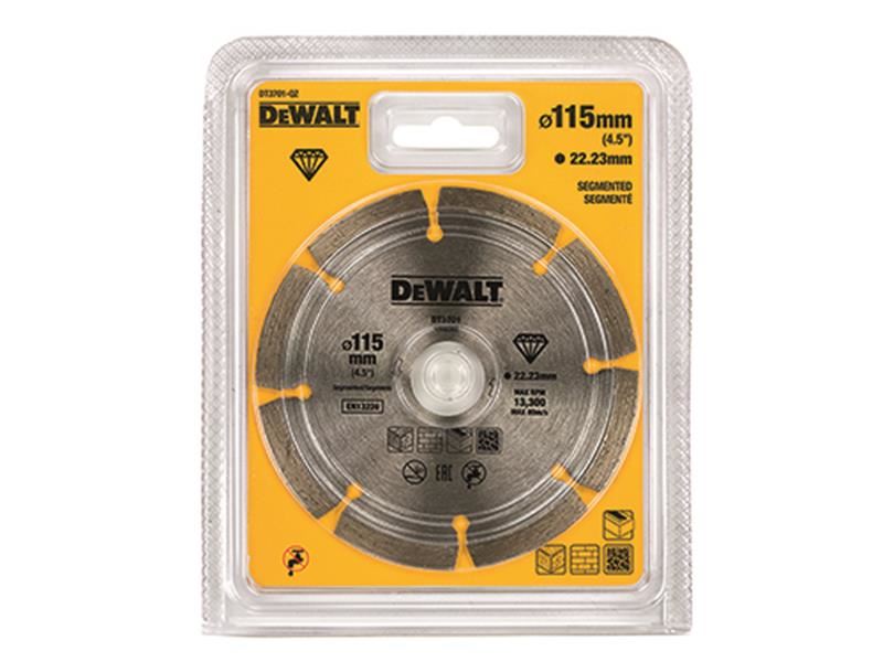 DeWalt Power Tools DT3701 Segmented Diamond Cutting Disc 115 x 22.23mm