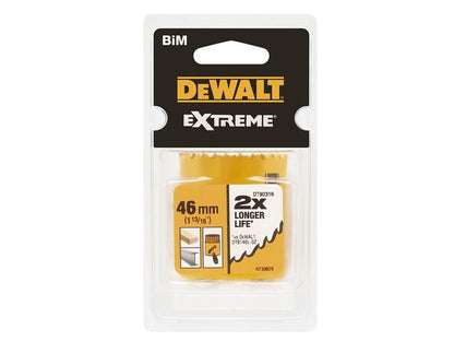 DeWalt Power Tools Extreme Bi-Metal Hole Saw 46mm