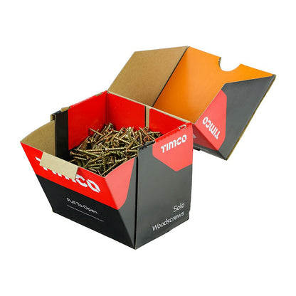 TIMCO Solo Woodscrew CSK - ZYP (IND) 4.0 x 30 Gold Pack 1000