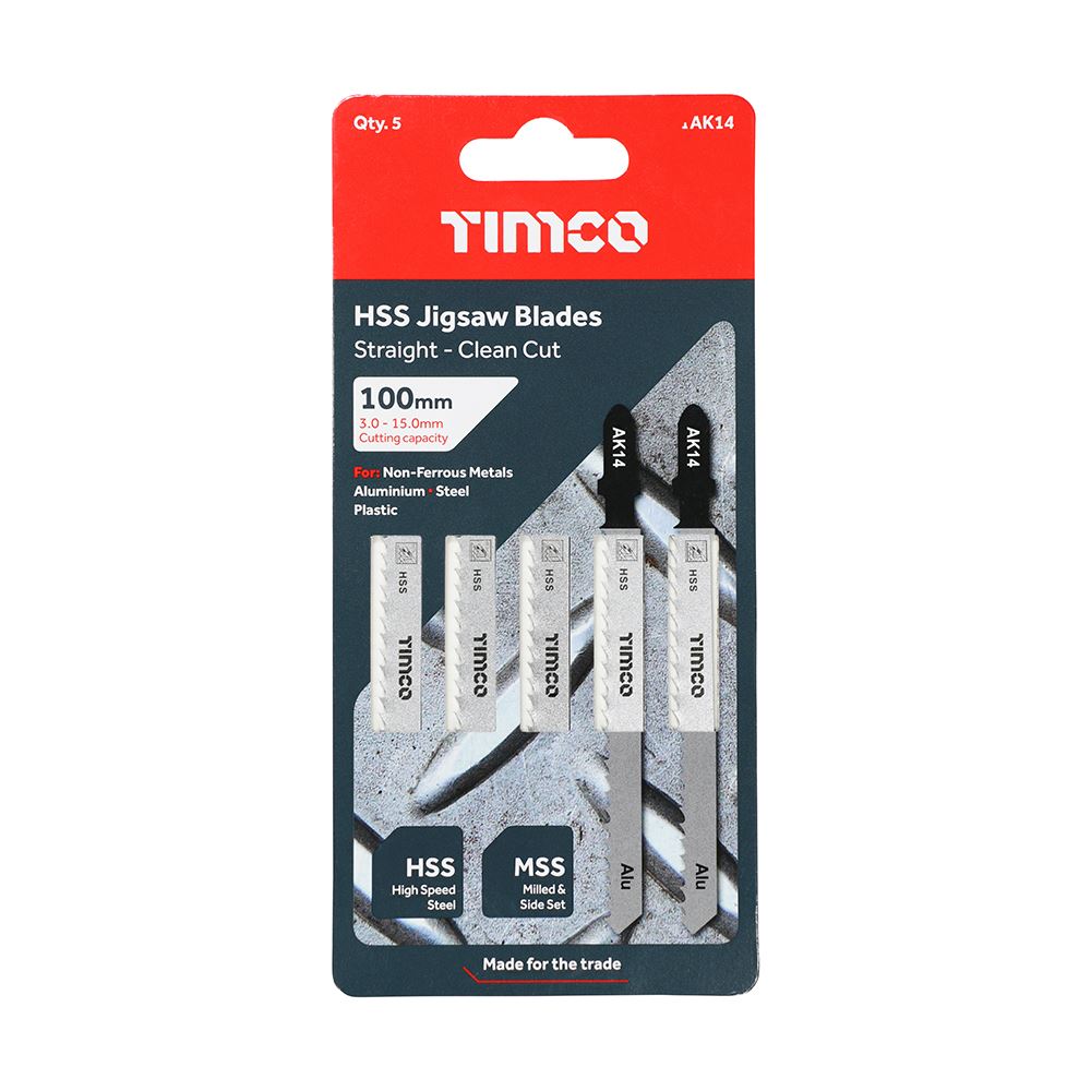 TIMCO Jigsaw Blade for Metal T127D Pack 5