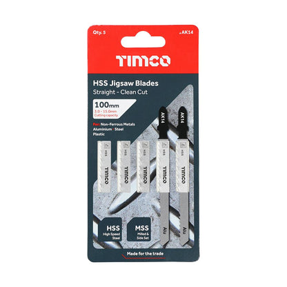 TIMCO Jigsaw Blade for Metal T127D Pack 5