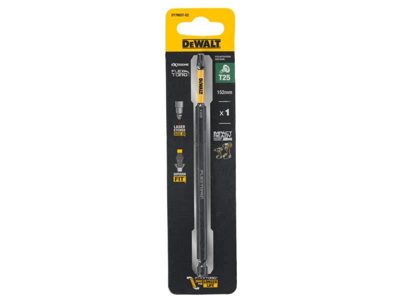 DeWalt Power Tools EXTREME FlexTORQ Bit T25 x 152mm