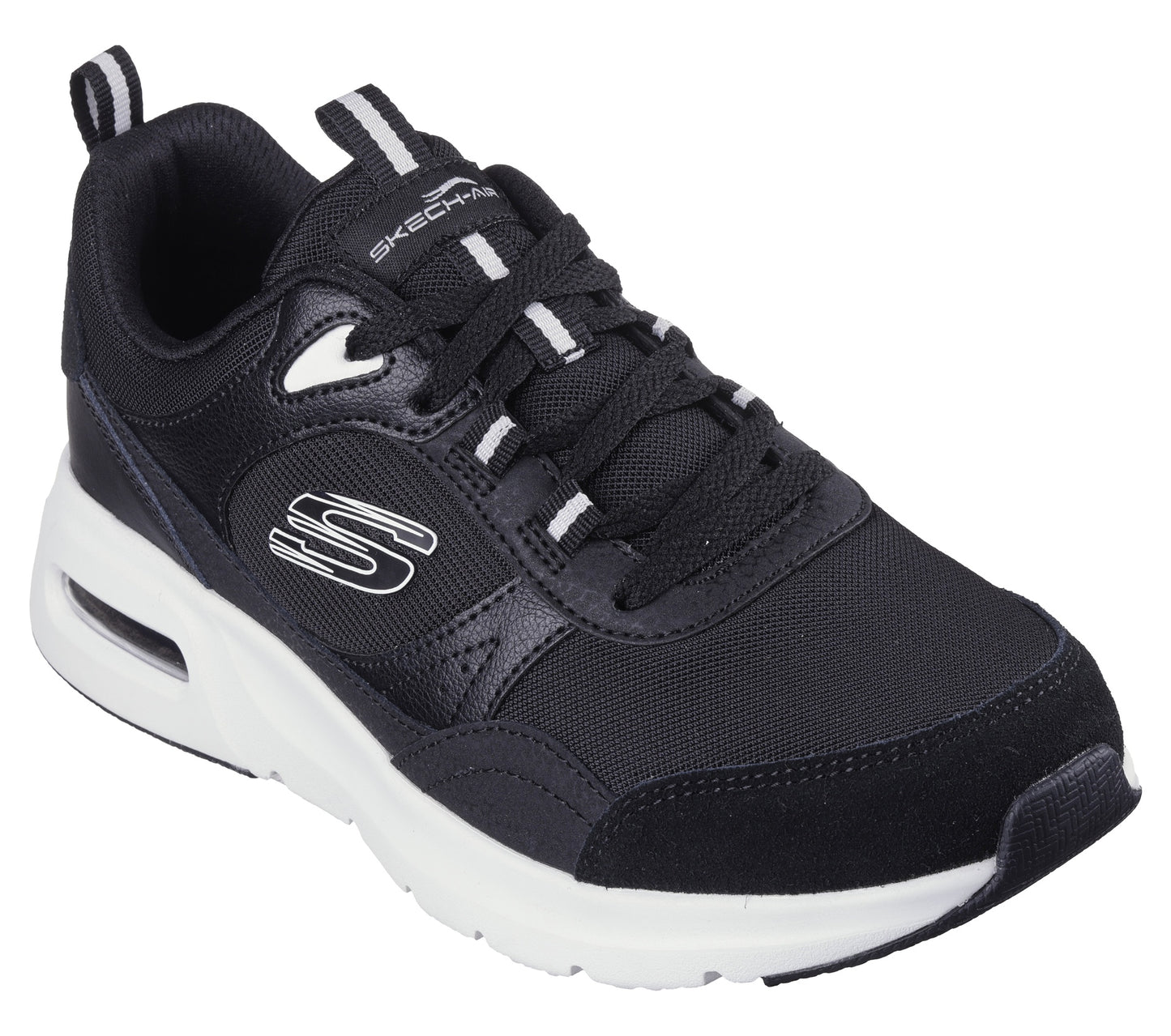 Skechers Skech-Air Court Retro Womens Shoe | Black/White | sz 4