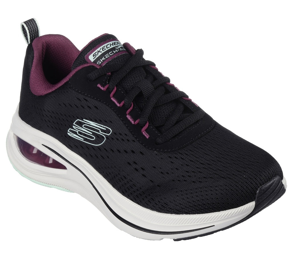 Skechers Skech-Air Womens Shoe | Black/Mint | sz 4