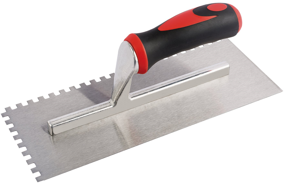 Draper S/G NOTCHED ADHES.TROWEL 280MM 15094 Draper Redline Soft Grip Adhesive Trowel