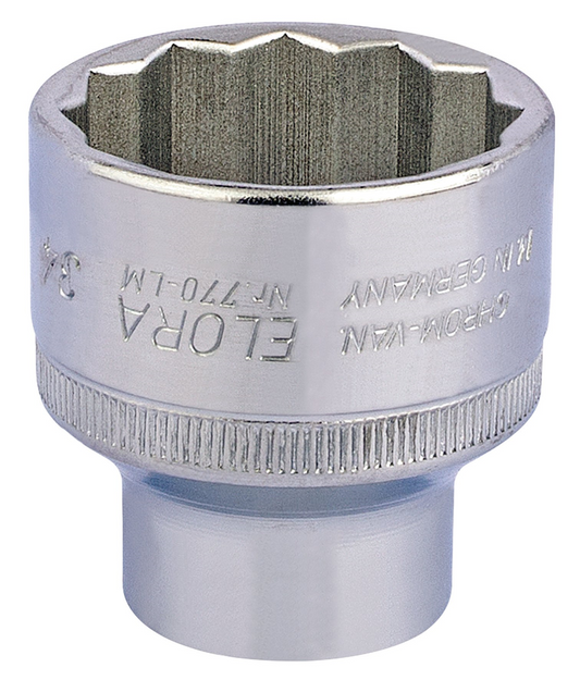 Draper 34MM BI-HEX SOCKET 1/2DR 15289 1/2" Sq. Dr. Metric Bi-Hexagon Sockets