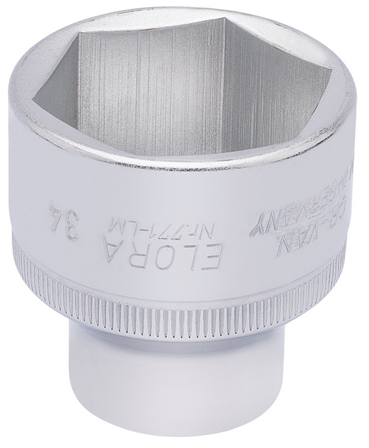 Draper 34MM HEXAGON SOCKET 1/2DRIVE 15323 1/2" Sq. Dr. Metric Hexagon Sockets