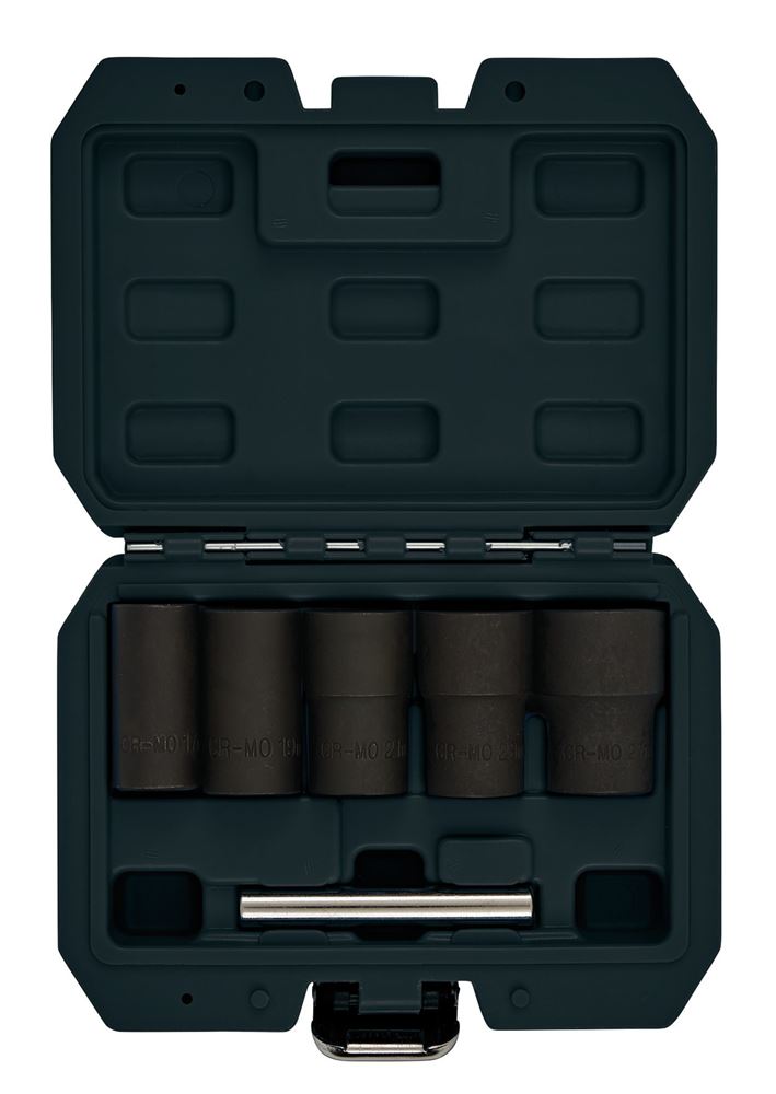 Draper 6PC IMP.WHEEL NUT SOCKET SET 12411 12411 Impact Wheel Nut Socket Set, 1/2" Sq. Dr. (6 Piece)