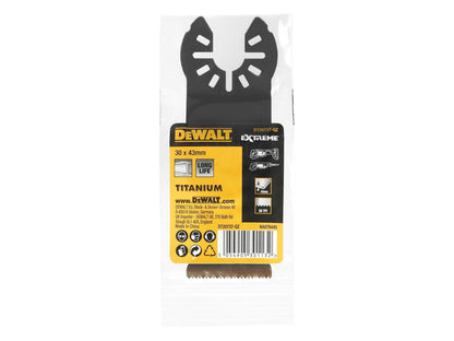 DEWALT DT20737 30x44mm Oscillating Multi Tool Blade Titanium Metal