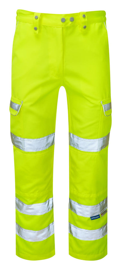 Pulsar Hi Vis Combat Trousers Yellow Orange Workwear EN ISO 20471 Class 1 Reflective