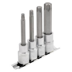 Draper TX-STAR 4 SOCKET SET 100MM 16331 1/2" Sq. Dr. Draper TX-STARÂ® Socket Bit Set (4 Piece)