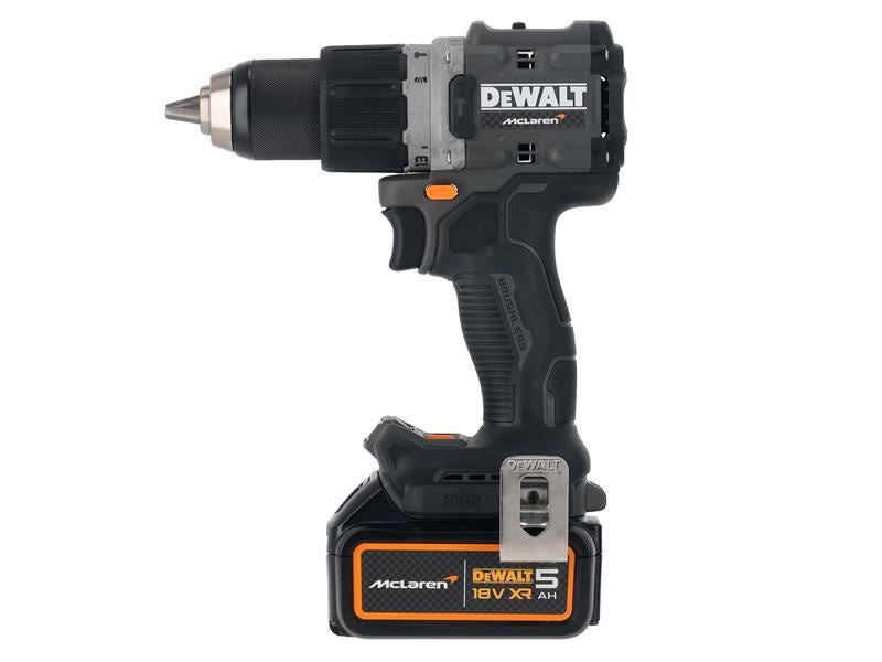 DeWalt McLaren XR Brushless Combi Drill 18V 2x5Ah Li-ion Kit F1 Edition
