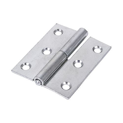 TIMCO Lift Off Hinge RIGHT Zinc 75 x 62 Silver Pack 2