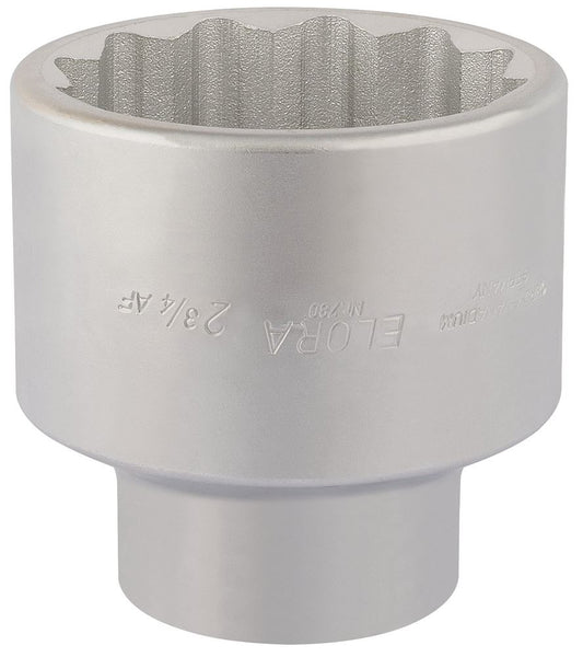 67533 Elora Elora Bi-Hexagon Socket, 1 Sq. Dr., 2.3/4 780A-2.3/4 1 Sockets Professional Trade DIY Workshop Garage Use