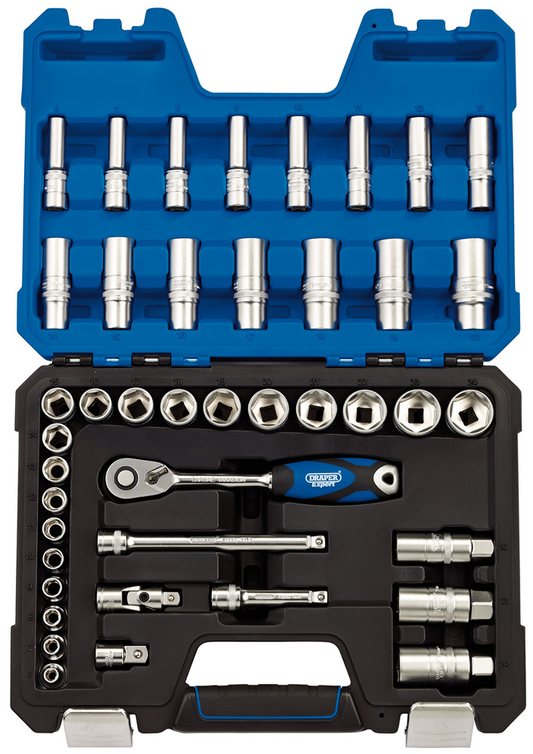 Draper 3/8 SQ.DR 42PC SOCKET SET 16451 3/8" Sq. Dr. Metric Socket Set (42 Piece)