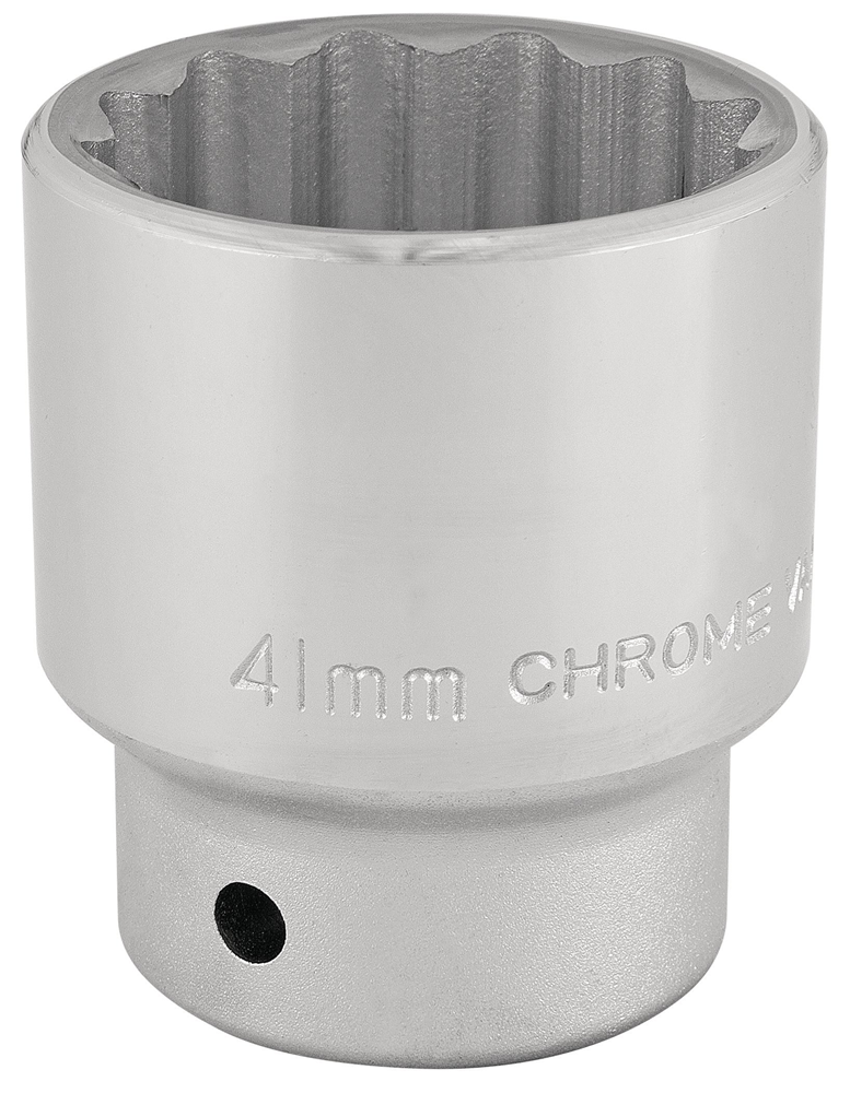 Draper 41MM 12PT SOCKET 3/4DR BULK 16704 3/4" Sq. Dr. Metric Sockets (Polished Chrome)